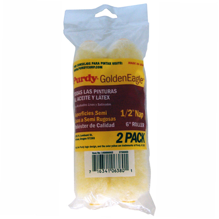 Purdy Roller Cover 2-pk Golden Eagl 1/2in - 6-1/2in by Purdy | LCB Paint & Supply