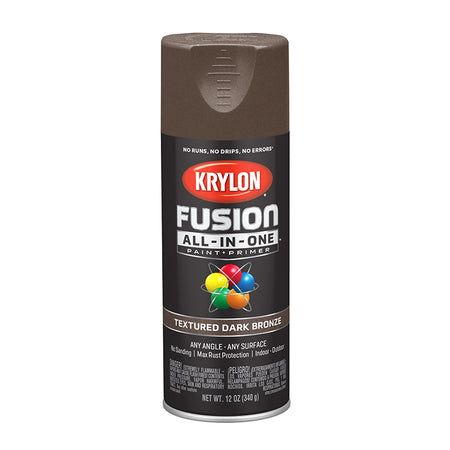 Krylon Fusion All in One Spray Paint Dark Bronze () 12 oz Project Weekend DIY
