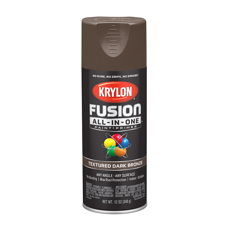 Krylon Fusion All in One Spray Paint Dark Bronze () 12 oz Project Weekend DIY