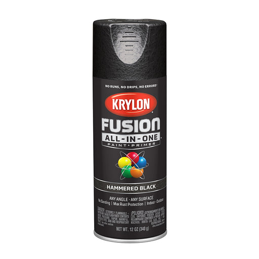 Krylon Fusion All-in-One Spray Paint - Black (12 oz) by Krylon | LCB Paint & Supply