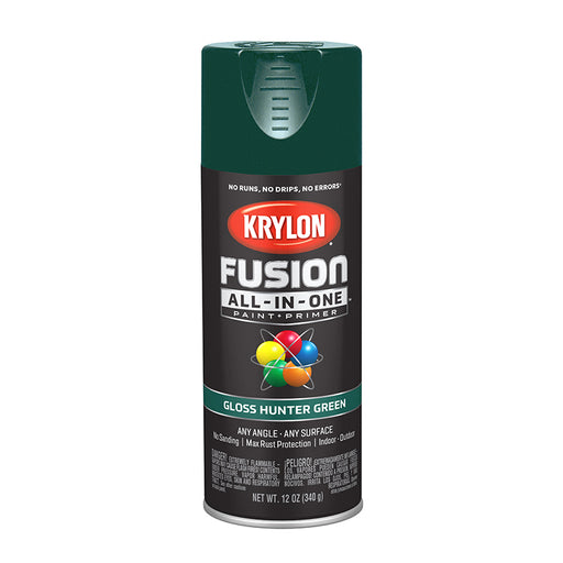 Krylon Fusion All-in-One Spray Paint - Hunter Green (12 oz) by Krylon | LCB Paint & Supply