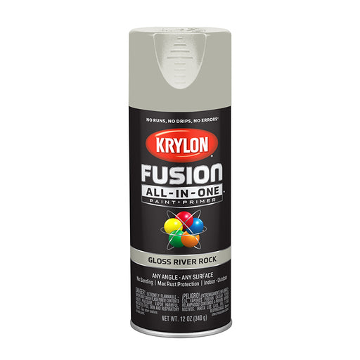 Krylon Fusion All-in-One Spray Paint - River Rock (12 oz) by Krylon | LCB Paint & Supply