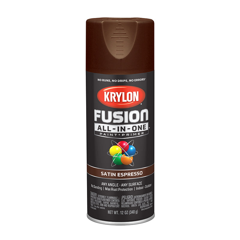 Krylon Fusion All-in-One Spray Paint - Espresso (12 oz) by Krylon | LCB Paint & Supply