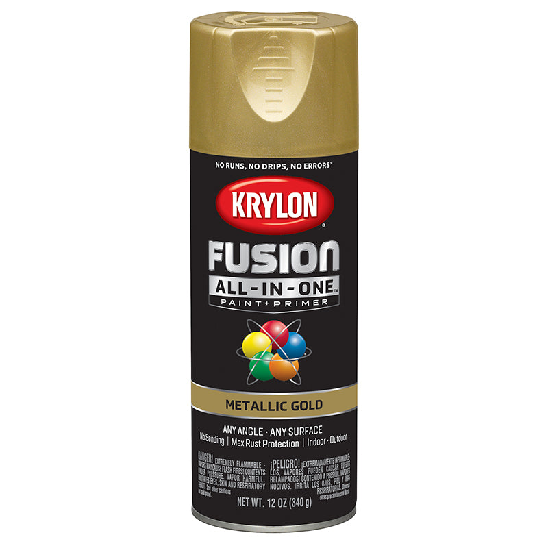 Krylon Fusion All-in-One Spray Paint - Gold (12 oz) by Krylon | LCB Paint & Supply