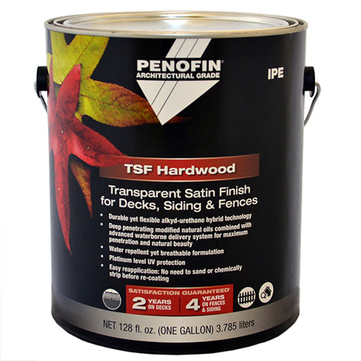 Penofin TSF Hardwood Architectural Grade Transparent Hardwood Coating Satin Ipe 1 Gallon product image