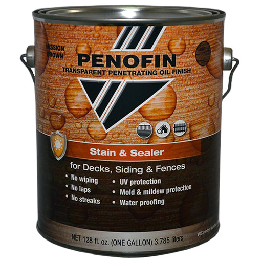 Penofin Stain & Sealer, Mission Brown, Gallon