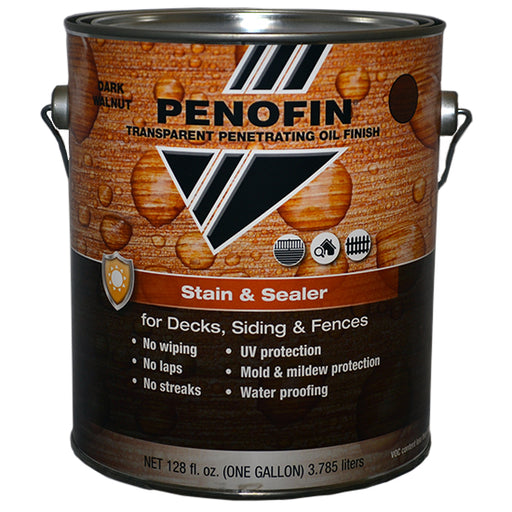 Penofin Stain & Sealer, Dark Walnut, Gallon