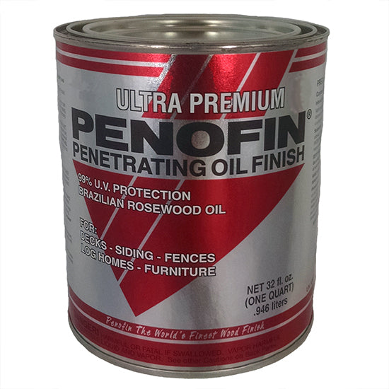 Penofin Red Label Quart PSS packaging; listed Transparent Mission Brown