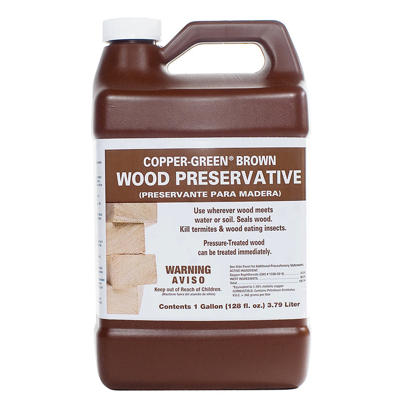 Copper-Green Wood Preservative, Copper Brown, Gallon