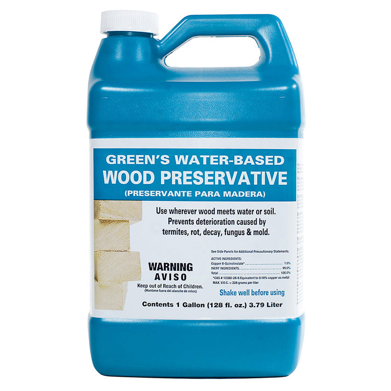 Green's Water-Based Wood Preservative, Clear, Gallon