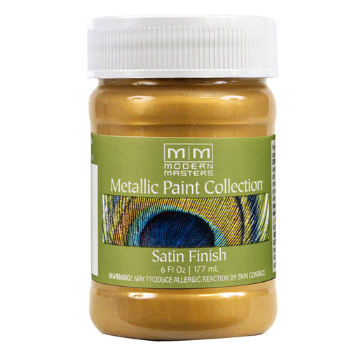 Modern Masters Metallic Paint Collection Satin Water-Based Decorative Metallic Paint Iridescent Gold 6 oz product image