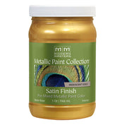Modern Masters Satin Metallic Paint, listed Iridescent Gold, Quart package reference