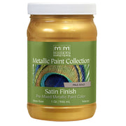 Modern Masters Satin Metallic Paint, listed Pale Gold, Quart package reference