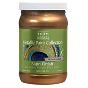 Modern Masters Satin Metallic Paint, listed Antique Bronze, Quart package reference