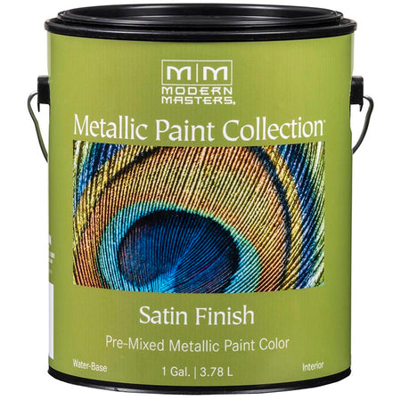 Modern Masters Satin Metallic Paint Champagne gallon can