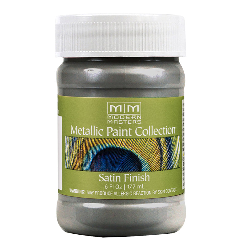 Modern Masters Metallic Paint Pewter satin 6 oz jar