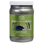 Modern Masters Satin Metallic Paint, listed Pewter, Quart package reference