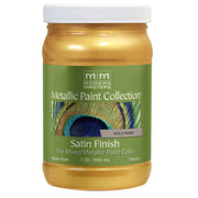 Modern Masters Satin Metallic Paint, listed Gold Rush, Quart package reference