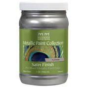 Modern Masters Satin Metallic Paint, listed Platinum, Quart package reference