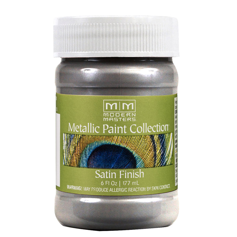 Modern Masters Metallic Paint Platinum satin 6 oz jar
