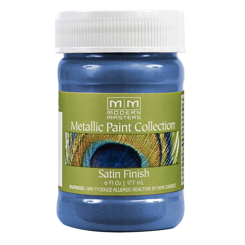 Modern Masters Satin Metallic Paint, listed Sapphire, 6 oz package reference