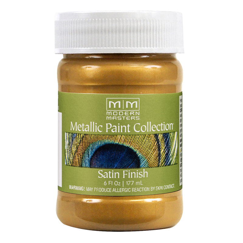 Modern Masters Metallic Paint Pharaoh's Gold satin 6 oz jar