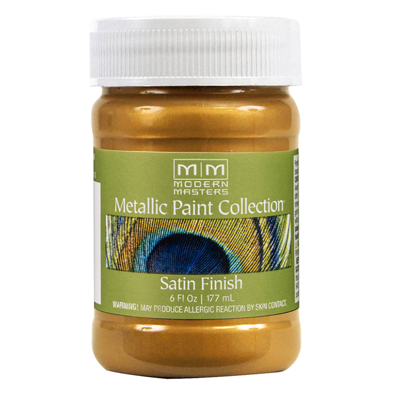 Modern Masters Metallic Paint Tequila Gold satin 6 oz jar