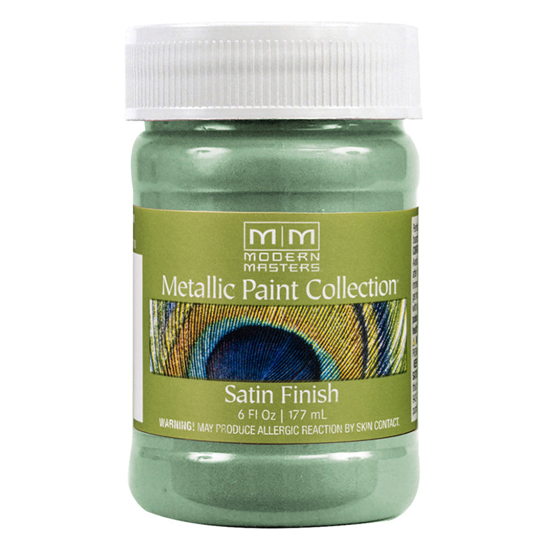 Modern Masters Metallic Paint Teal satin 6 oz jar