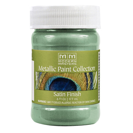 Modern Masters Metallic Paint Teal satin 6 oz jar