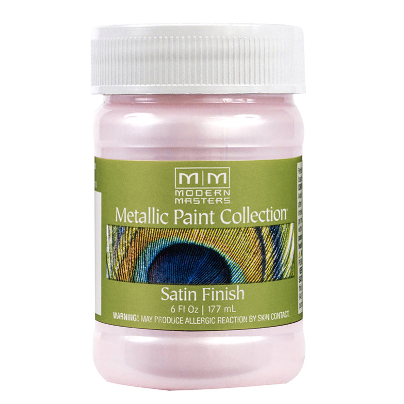 Modern Masters Metallic Paint Rose satin 6 oz jar