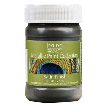 Modern Masters Metallic Paint Steel Gray satin 6 oz jar