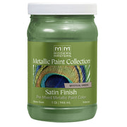 Modern Masters Satin Metallic Paint, listed Mystical Green, Quart package reference