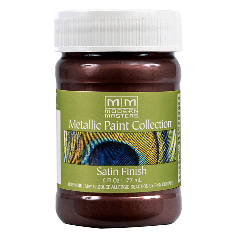 Modern Masters Metallic Paint Collection Satin Water-Based Decorative Metallic Paint Black Cherry 6 oz product image