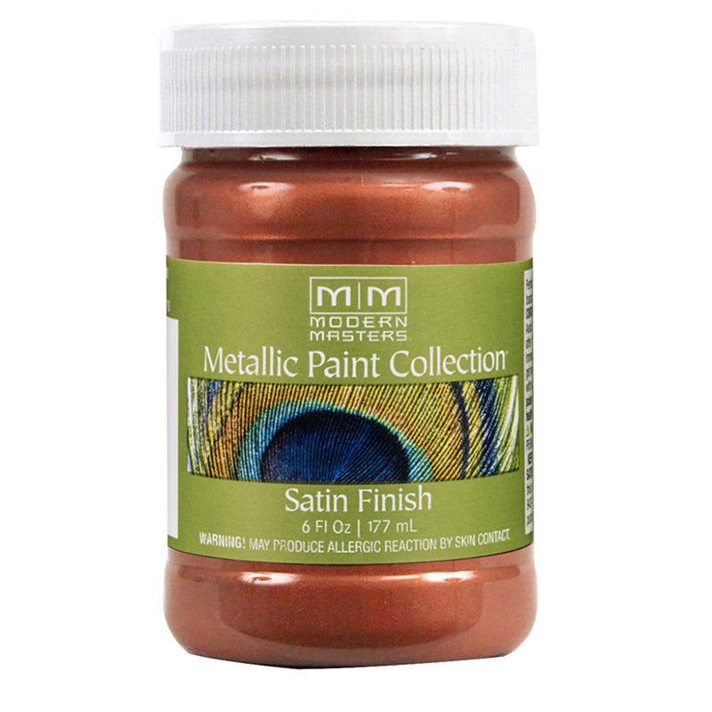 Modern Masters Metallic Paint Collection Satin Water-Based Decorative Metallic Paint Copper 6 oz product image