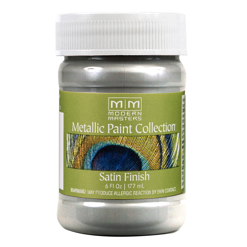 Modern Masters Metallic Paint Silver satin 6 oz jar