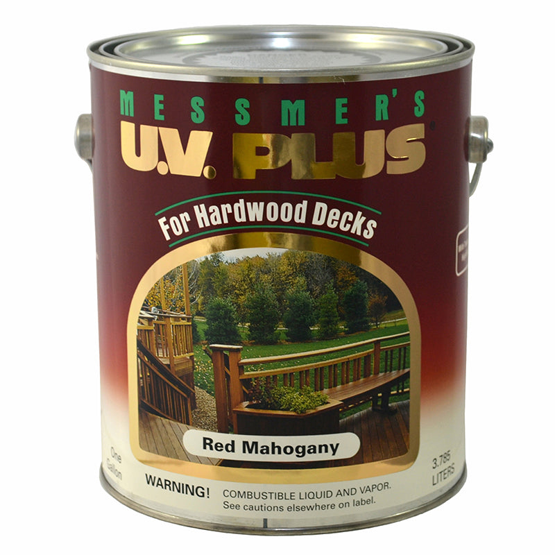 Messmer's UV Plus Stain 250 Hardwood Red Mahogany Gallon Project Weekend DIY