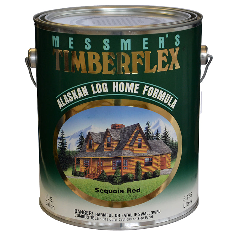 Messmer's Timberflex Log Home Finish, Sequoia Red, Satin, Gallon