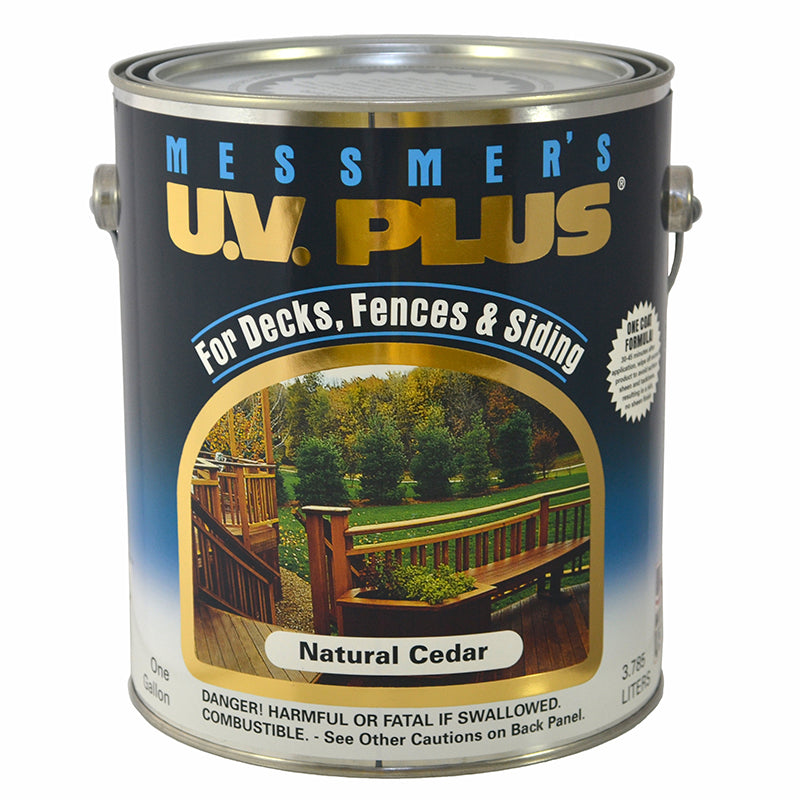 Messmer's UV Plus Deck Stain Natural Cedar Transparent 250 VOC 1 gallon can