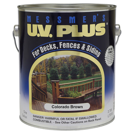 Messmer's UV Plus Stain 250 Colorado Brown Gallon Project Weekend DIY