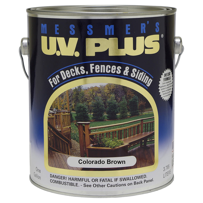 Messmer's UV Plus Stain 250 Colorado Brown Gallon Project Weekend DIY