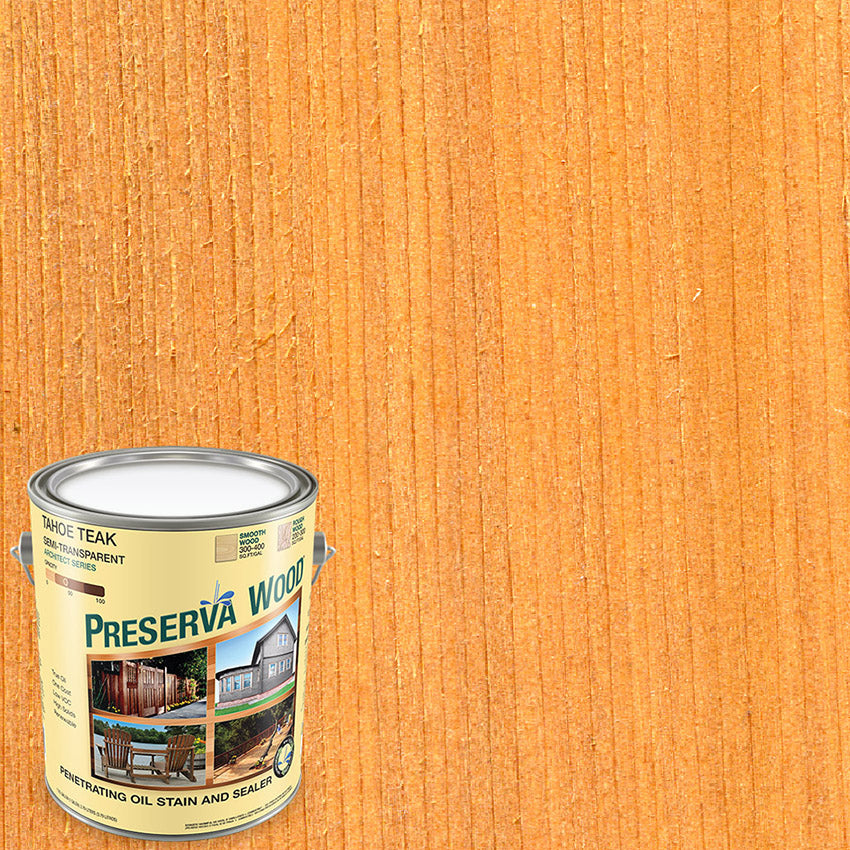 Preserva Wood Stain & Sealer, Tahoe Teak, Gallon