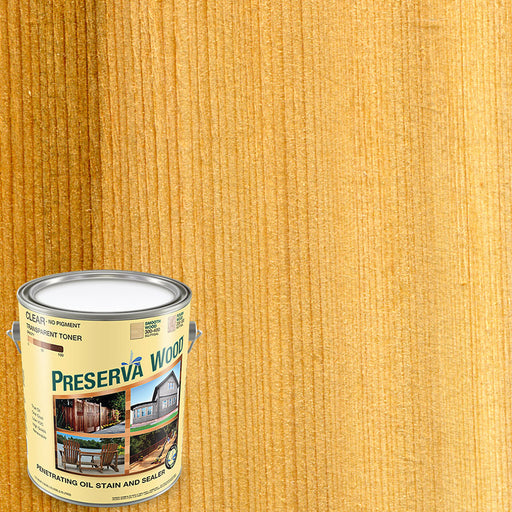 Preserva Wood Stain & Sealer, Clear, Gallon