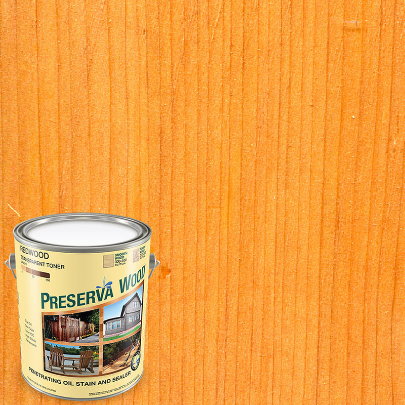Preserva Wood Stain & Sealer, Redwood, Gallon