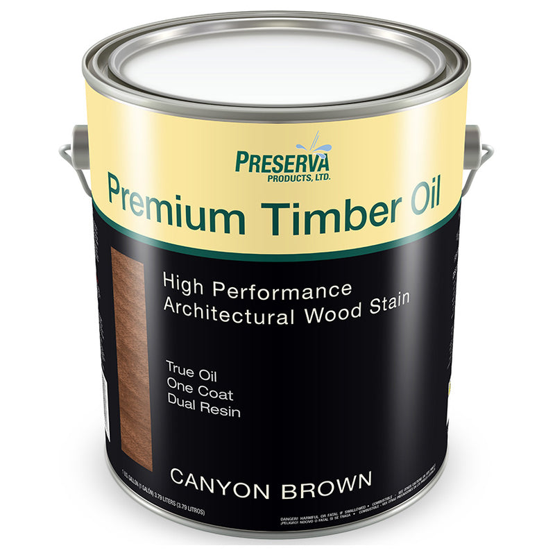 Preserva Premium Timber Oil, Canyon Brown, Gallon