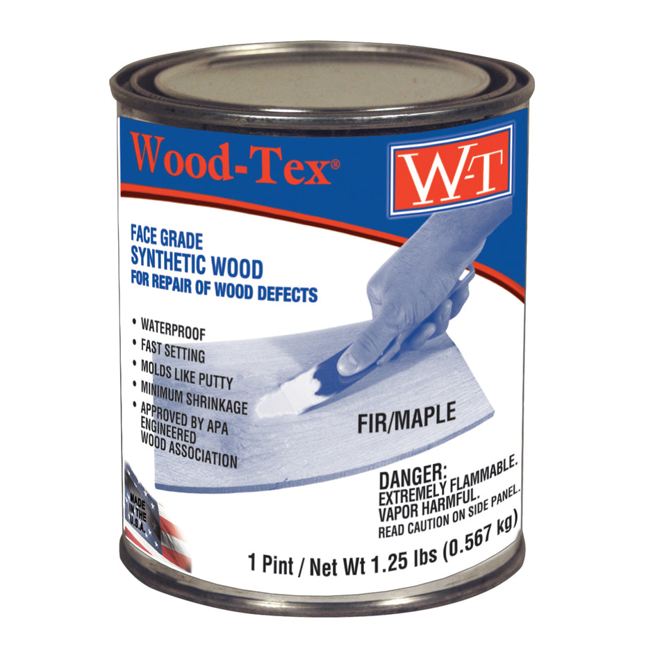 Eclectic Wood-Tex Resin Based Wood Filler, Fir/Maple, Pint