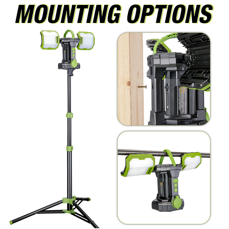 PowerSmith Voyager 5000 Lumen Jobsite Lantern with 3 Way Power Project Weekend DIY