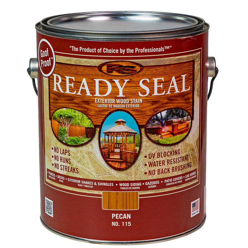 Ready Seal Exterior Stain & Sealer Pecan Gallon Project Weekend DIY