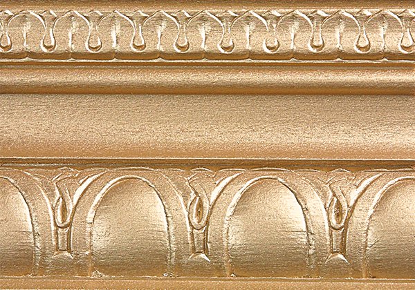 Modern Masters Satin Metallic Gold Rush manufacturer sample; reference for Quart