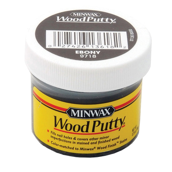 Minwax Wood Putty Ebony Oil Based Non Hardening 3.8 oz Project Weekend DIY
