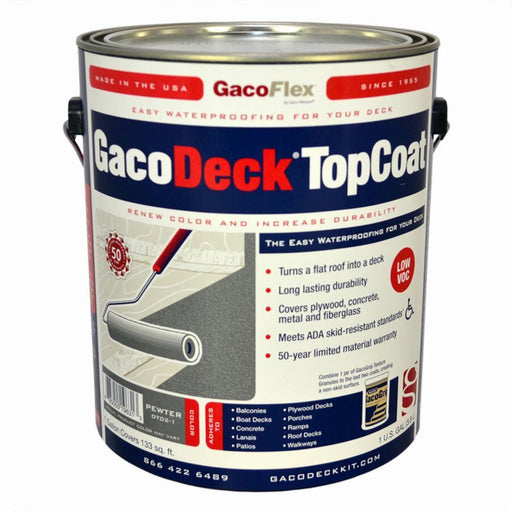 Gaco Water-Based Elastomeric Top Coat Pewter Gallon product image